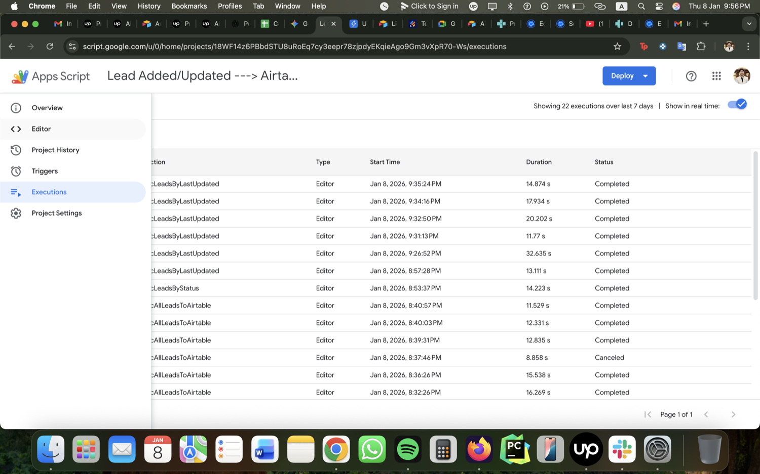 Google Sheets to Airtable Sync via Apps Script (REST API)